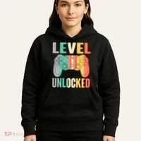 Level 11 Unlocked 11th Birthday Hoodie thumb 5