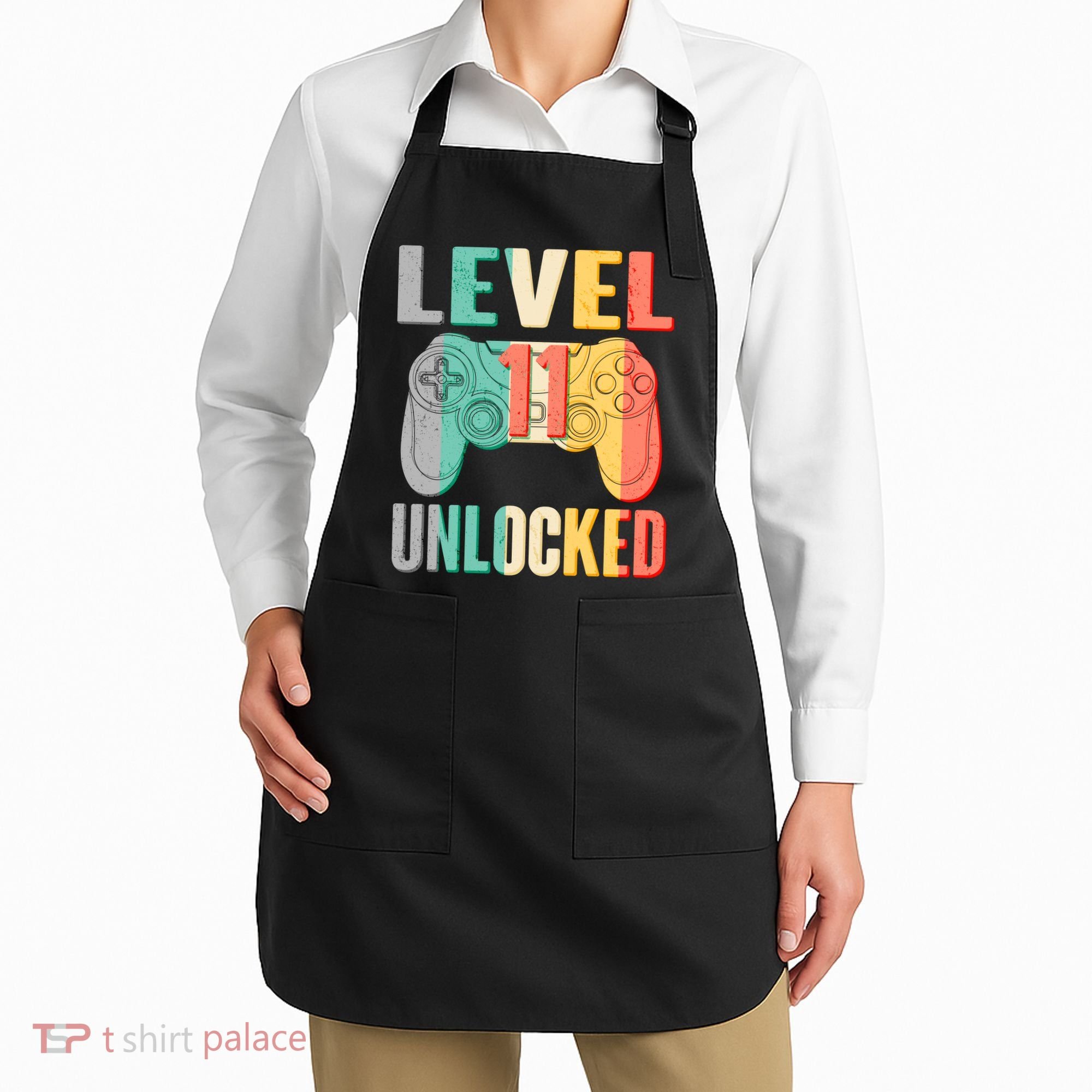 Level 11 Unlocked 11th Birthday Apron