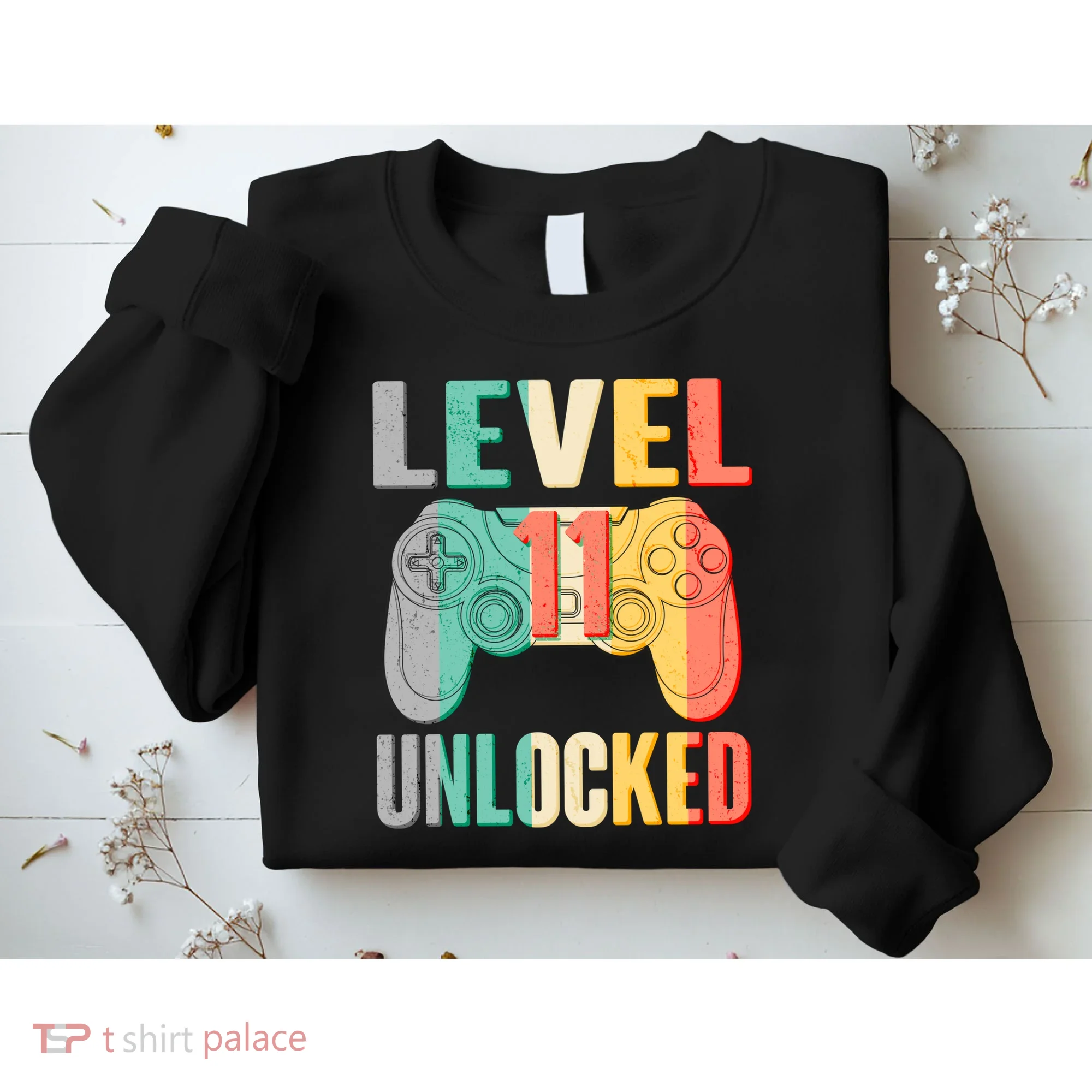 Level 11 Unlocked 11th Birthday Sweatshirt