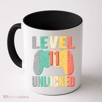 Level 11 Unlocked 11th Birthday Coffee Mug thumb 0
