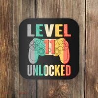 Level 11 Unlocked 11th Birthday Coaster thumb 0