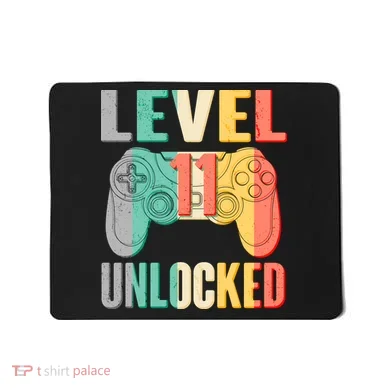 Level 11 Unlocked 11th Birthday Mousepad