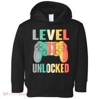 Level 11 Unlocked 11th Birthday Toddler Hoodie thumb 0
