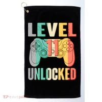 Level 11 Unlocked 11th Birthday Golf Towel thumb 0