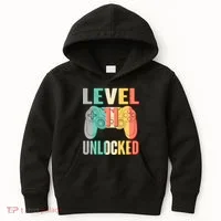 Level 11 Unlocked 11th Birthday Kids Hoodie thumb 0