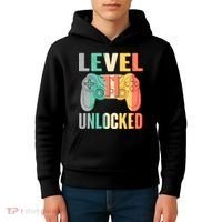 Level 11 Unlocked 11th Birthday Kids Hoodie thumb 4