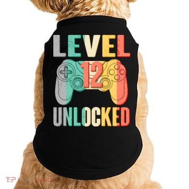 Level 12 Unlocked Twelve Years Old  Doggie Tank
