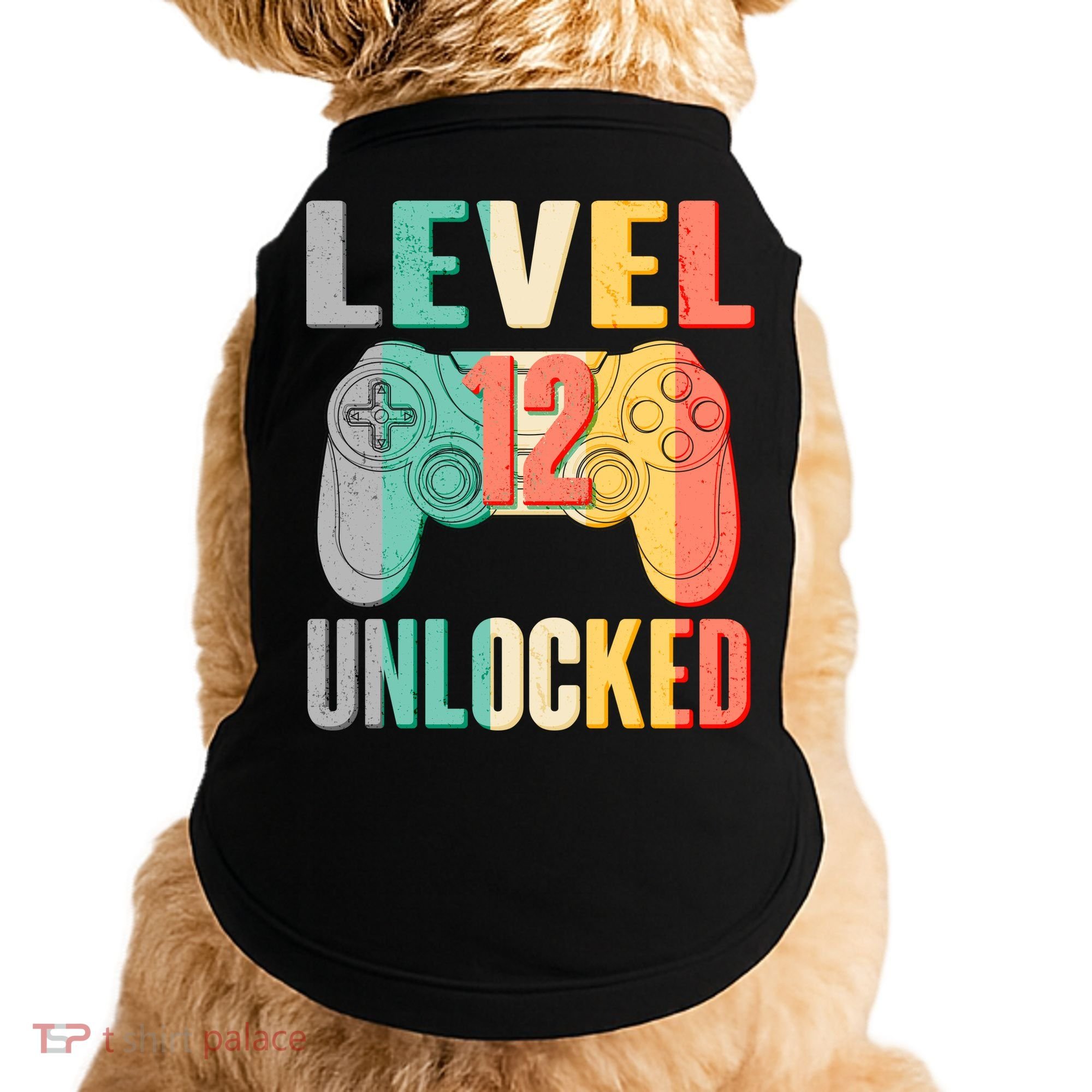 Level 12 Unlocked Twelve Years Old  Doggie Tank