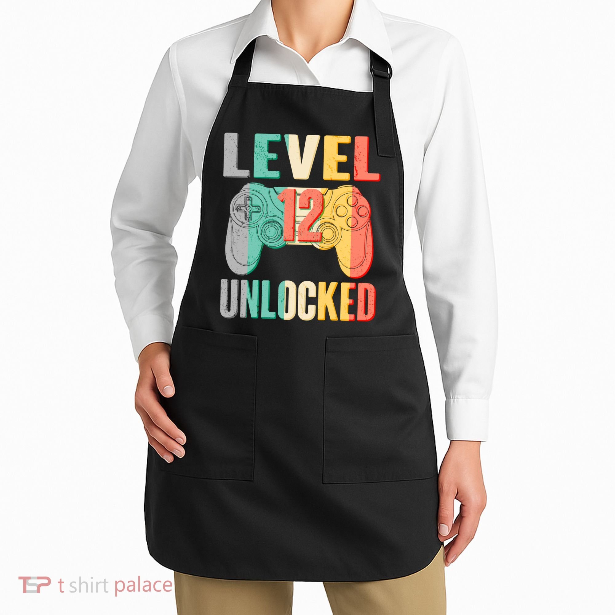 Level 12 Unlocked Twelve Years Old  Apron
