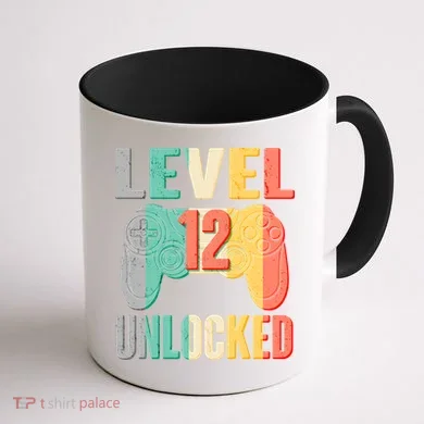 Level 12 Unlocked Twelve Years Old  Coffee Mug back