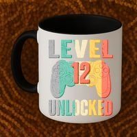 Level 12 Unlocked Twelve Years Old  Coffee Mug thumb 2