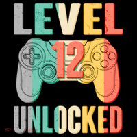 Level 12 Unlocked Twelve Years Old  Pajama Set thumb 2