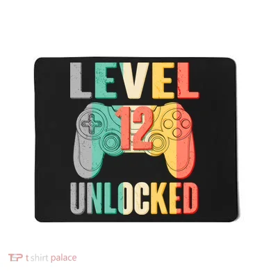 Level 12 Unlocked Twelve Years Old  Mousepad