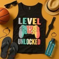 Level 12 Unlocked Twelve Years Old  Tank Top thumb 4