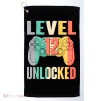 Level 12 Unlocked Twelve Years Old  Golf Towel thumb 0