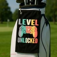 Level 12 Unlocked Twelve Years Old  Golf Towel thumb 2