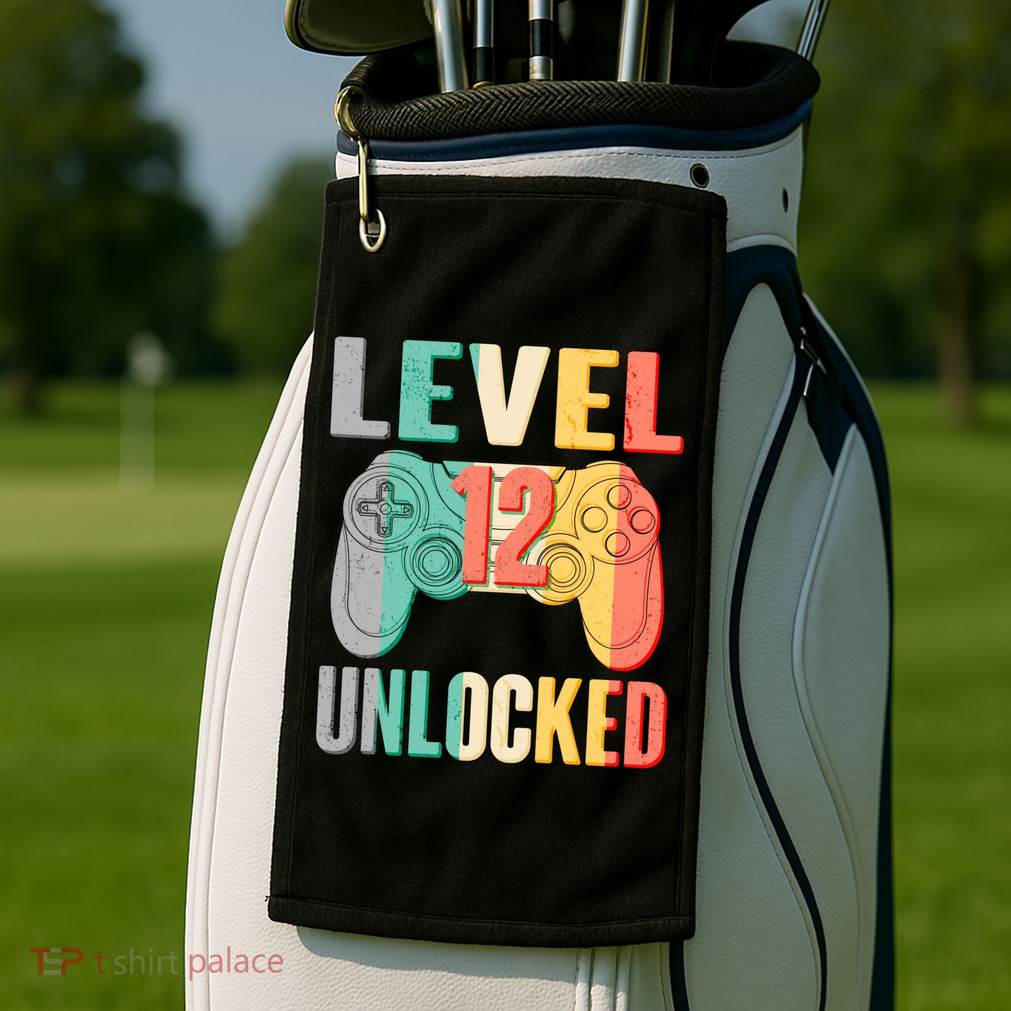 Level 12 Unlocked Twelve Years Old  Golf Towel