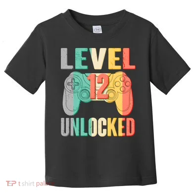 Level 12 Unlocked Twelve Years Old Toddler T-Shirt