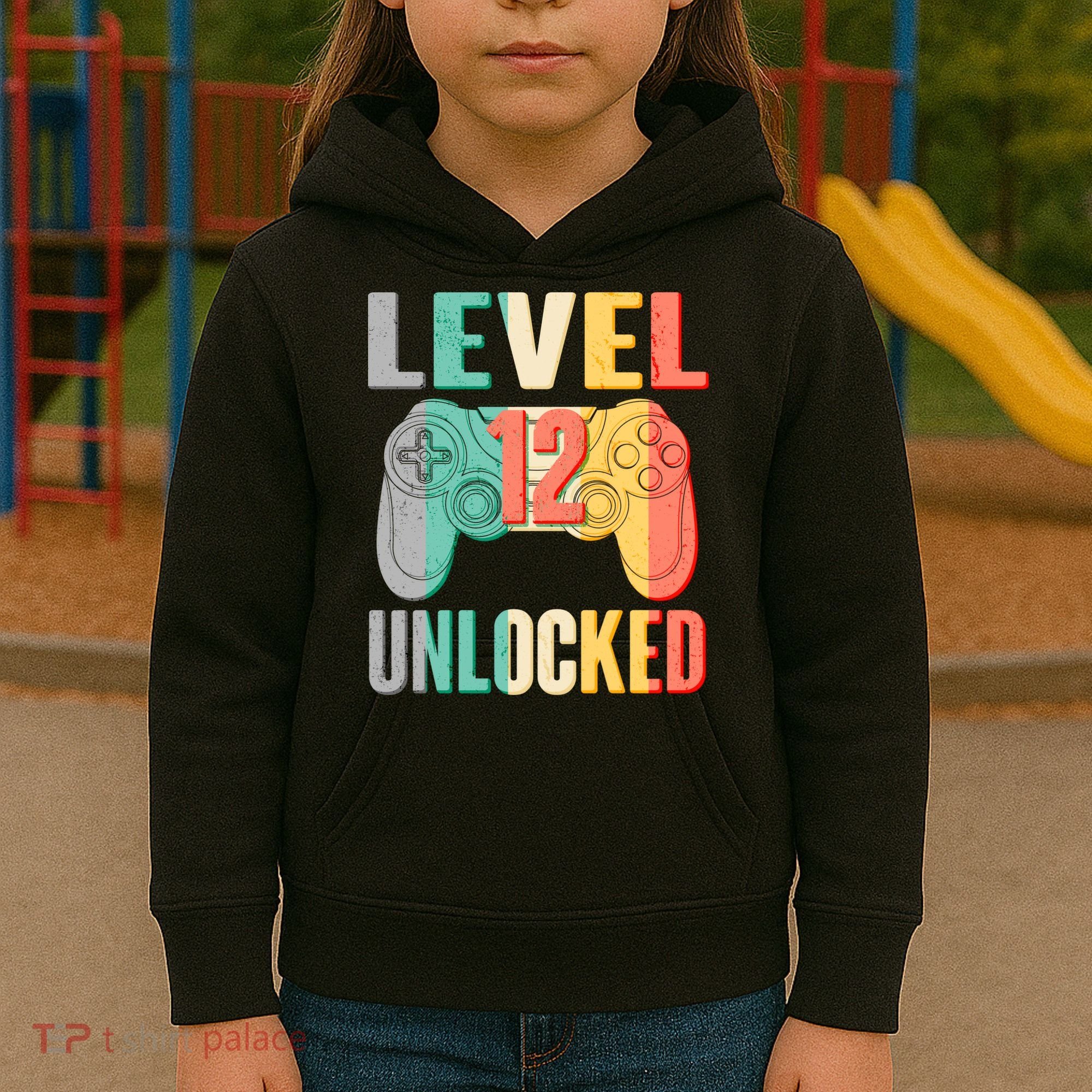 Level 12 Unlocked Twelve Years Old  Kids Hoodie