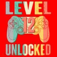 Level 12 Unlocked Twelve Years Old  Santa Hat thumb 1