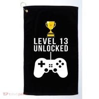 Level 13 Unlocked Official Teenager Golf Towel thumb 0