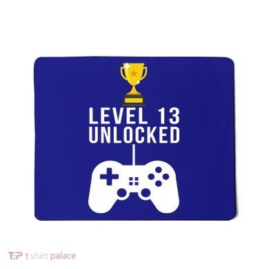 Level 13 Unlocked Official Teenager Mousepad