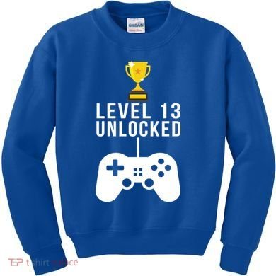 Level 13 Unlocked Official Teenager Kids Sweatshirt