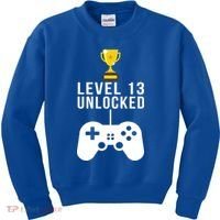 Level 13 Unlocked Official Teenager Kids Sweatshirt thumb 0