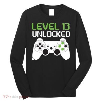 Level 13 Unlocked Teenager Long Sleeve Shirt