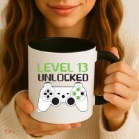 Level 13 Unlocked Teenager Coffee Mug thumb 3
