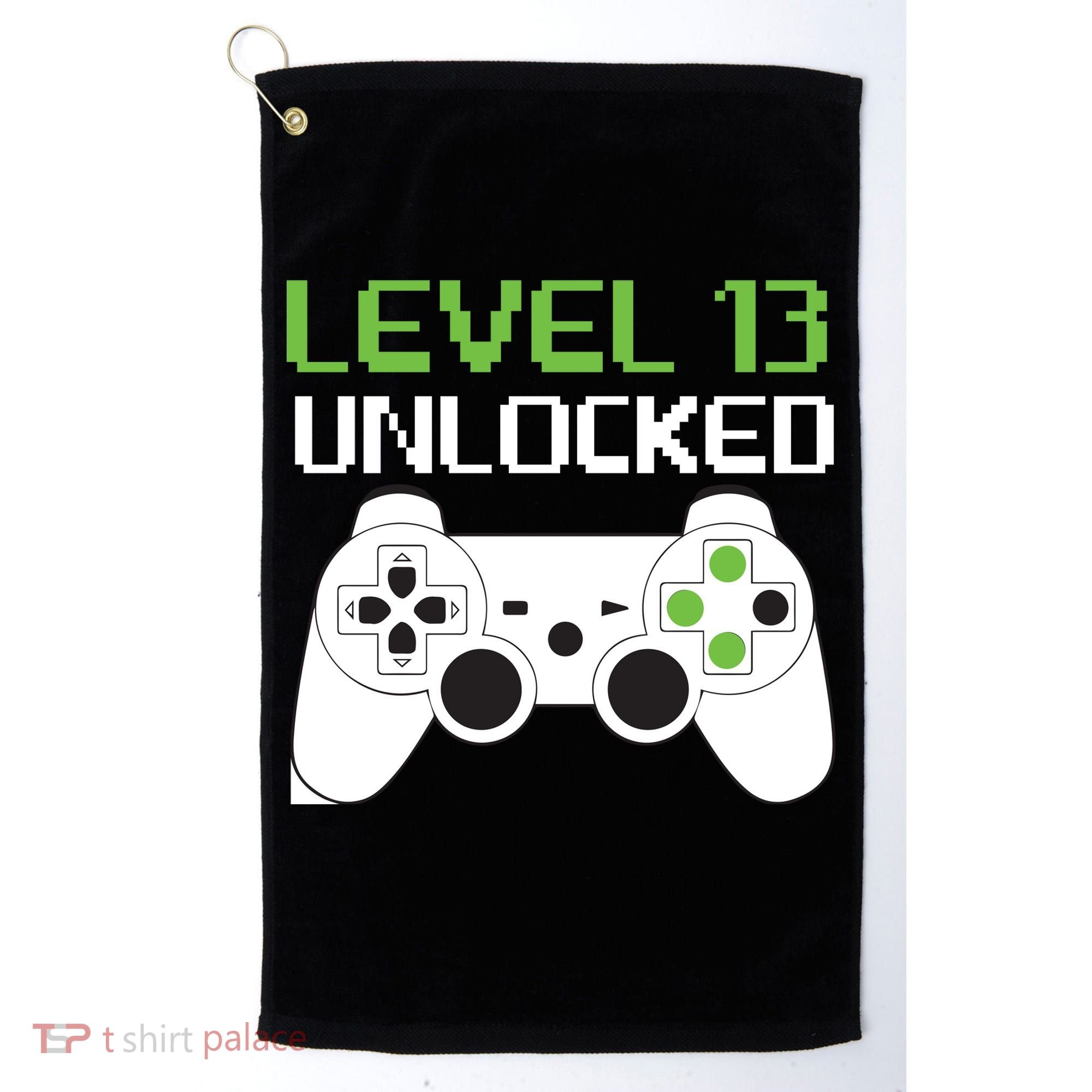 Level 13 Unlocked Teenager Golf Towel