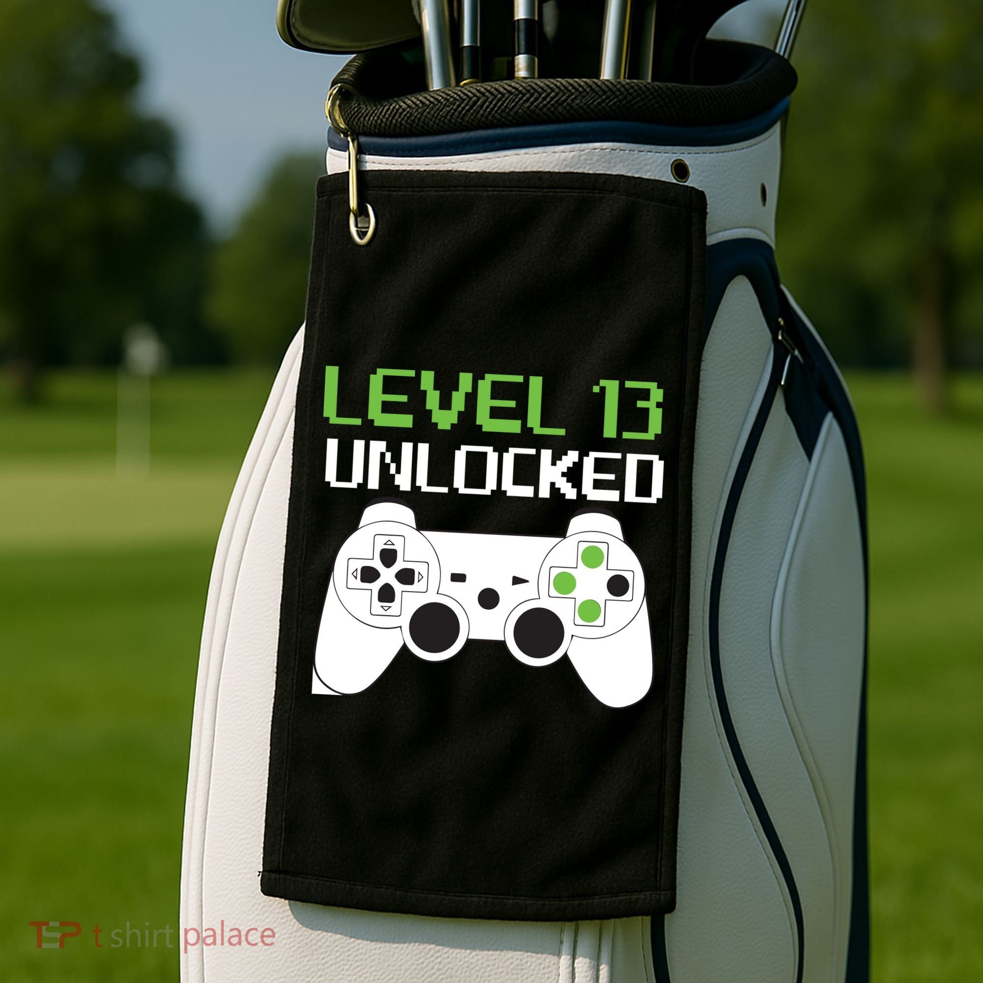Level 13 Unlocked Teenager Golf Towel