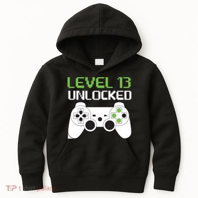 Level 13 Unlocked Teenager Kids Hoodie