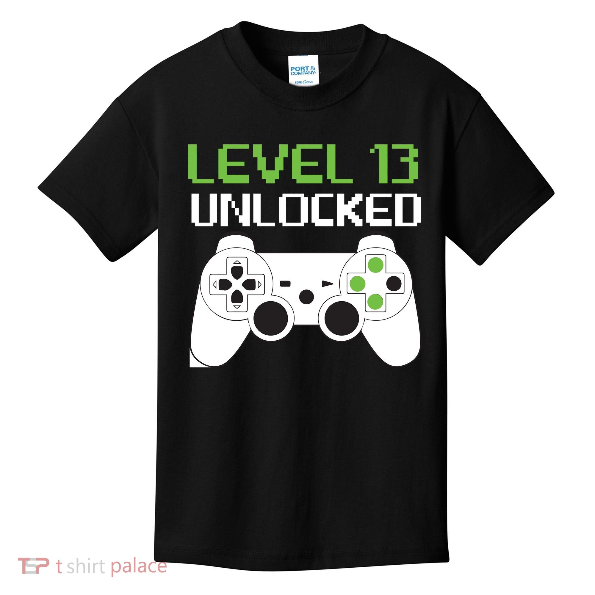 Level 13 Unlocked Teenager Kids T-Shirt