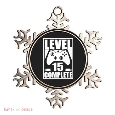 Level 15 Complete Video Gamer 15th Birthday Ornament