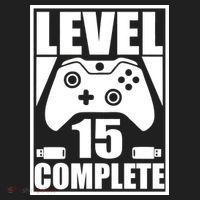 Level 15 Complete Video Gamer 15th Birthday Hat thumb 2