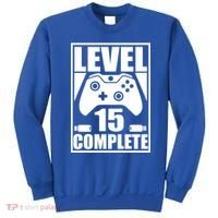 Level 15 Complete Video Gamer 15th Birthday Sweatshirt thumb 0