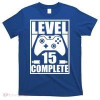 Level 15 Complete Video Gamer 15th Birthday T-Shirt thumb 0