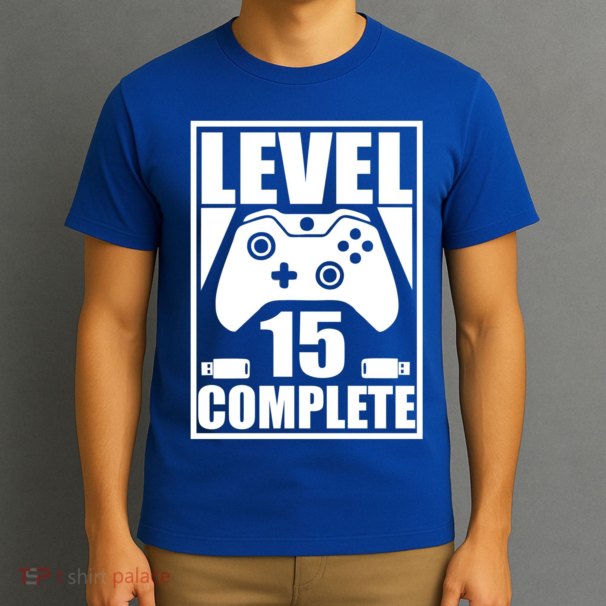 Level 15 Complete Video Gamer 15th Birthday T-Shirt