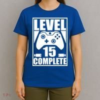 Level 15 Complete Video Gamer 15th Birthday T-Shirt thumb 4