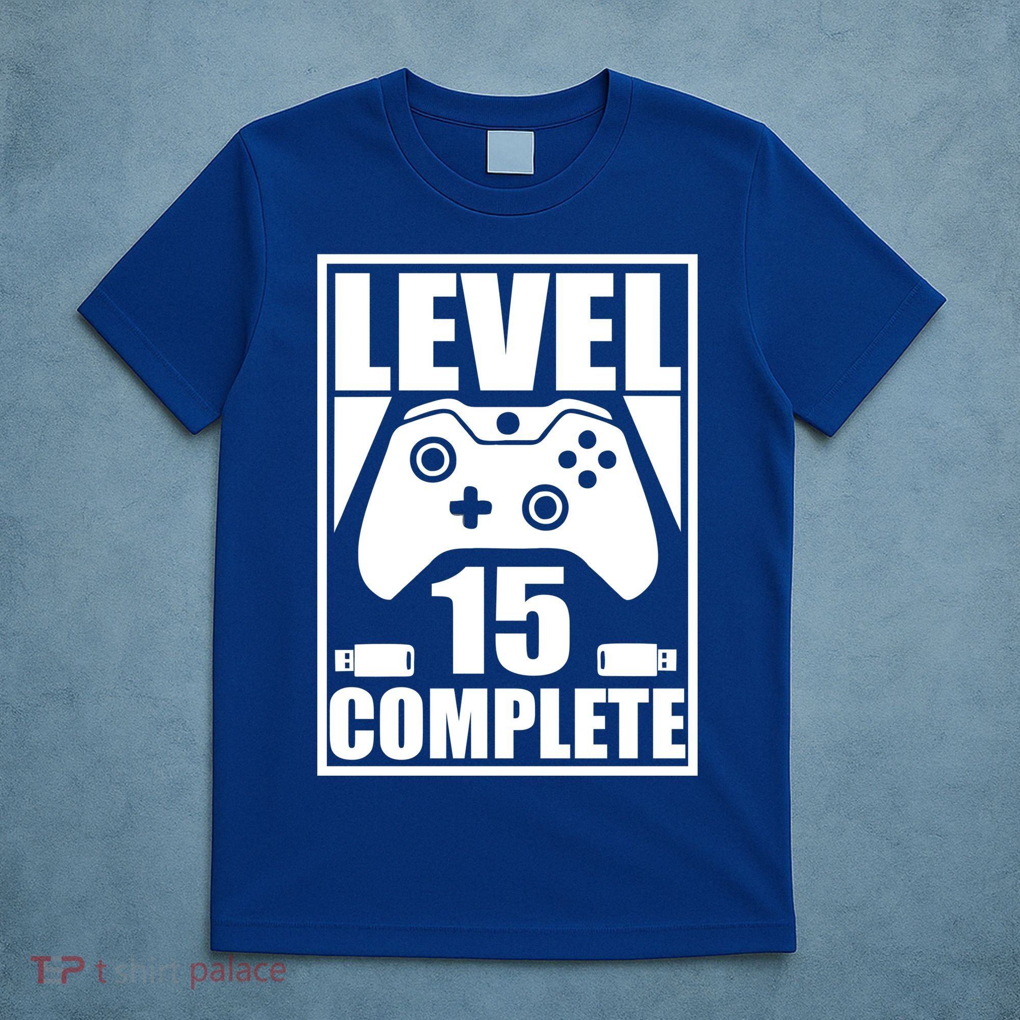 Level 15 Complete Video Gamer 15th Birthday T-Shirt