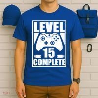 Level 15 Complete Video Gamer 15th Birthday T-Shirt thumb 6