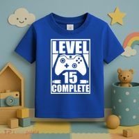 Level 15 Complete Video Gamer 15th Birthday Toddler T-Shirt thumb 3