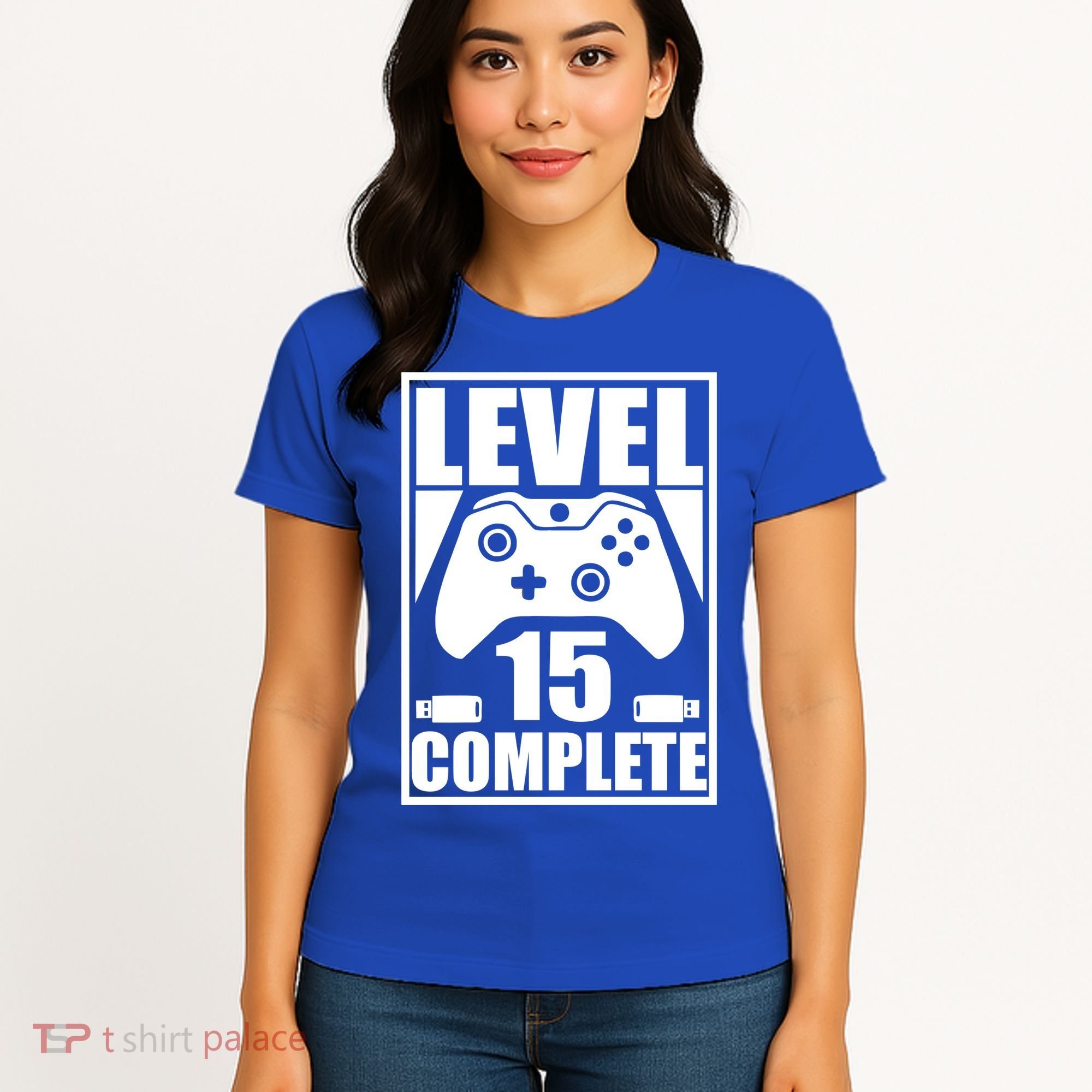 Level 15 Complete Video Gamer 15th Birthday Women's T-Shirt