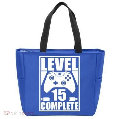 Level 15 Complete Video Gamer 15th Birthday Tote Bag