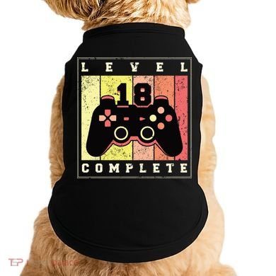 Level 18 Complete Gaming 18th Birthday Doggie Tank