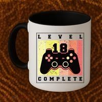 Level 18 Complete Gaming 18th Birthday Coffee Mug thumb 2