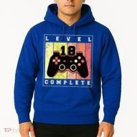 Level 18 Complete Gaming 18th Birthday Hoodie thumb 2