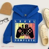 Level 18 Complete Gaming 18th Birthday Hoodie thumb 4