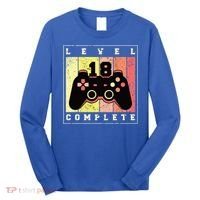 Level 18 Complete Gaming 18th Birthday Long Sleeve Shirt thumb 0